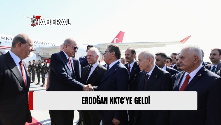 Türkiye Cumhurbaşkanı Erdoğan KKTC’de