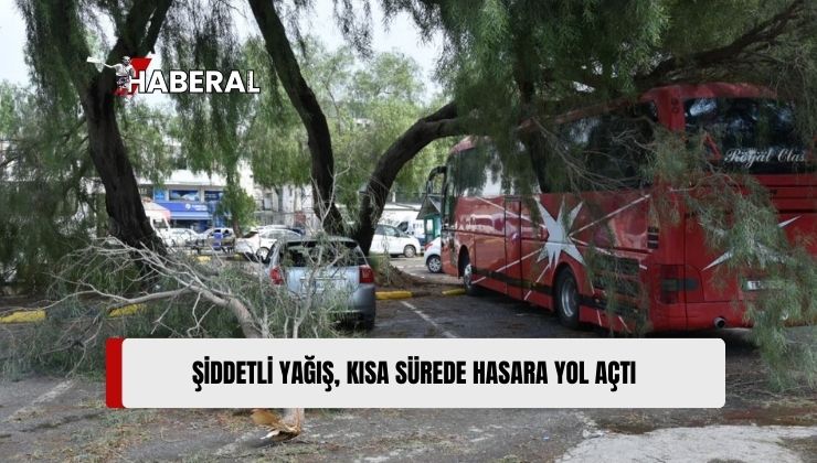 Kısa Süreli Şiddetli Yağış Hasara Neden Oldu