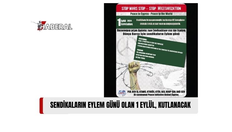 Dünya Sendikalar Federasyonu Üyesi Örgütler 1 Eylül’ü Pazartesi Akşamı Dayanışma Evi Önünde Kutlayacak