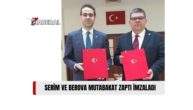 Büyükelçi Serim ve Maliye Bakanı Berova, Mutabakat Zaptı İmzaladı