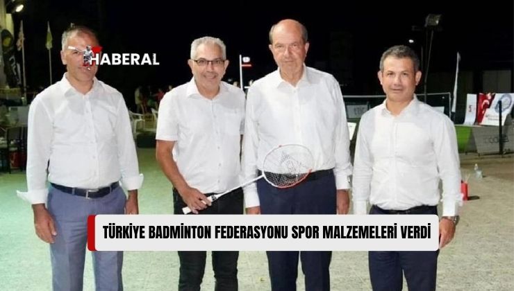 Türkiye Badminton Federasyonu, KKTC Badminton Federasyonu’na Spor Malzemeleri Verdi