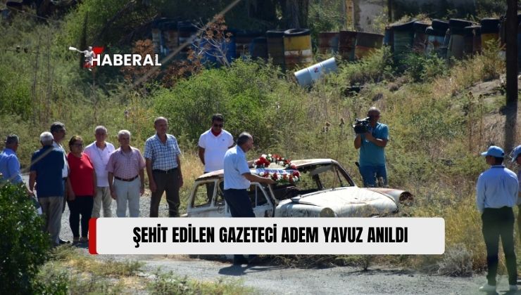 Şehit Gazeteci Adem Yavuz, Saldırıya Uğradığı Yerde Anıldı