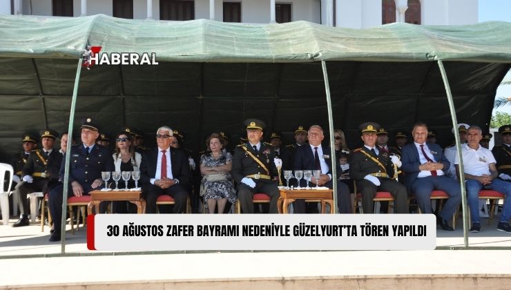 Güzelyurt Belediye Başkanı Mahmut Özçınar da 30 Ağustos Zafer Bayramı’nın 102. Yıldönümü Münasebetiyle Güzelyurt’ta Düzenlenen Törene Katıldı