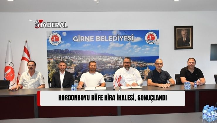 Girne Belediyesi Kordon Boyu Projesi Kapsamında, “Kordonboyu Büfe Kira İhalesi” Sonuçlandı
