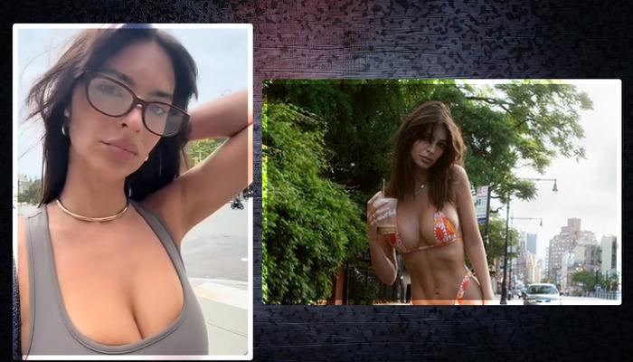 Emily Ratajkowski sokakta yürürken tepki gördü! “Üzerine gömlek giy”