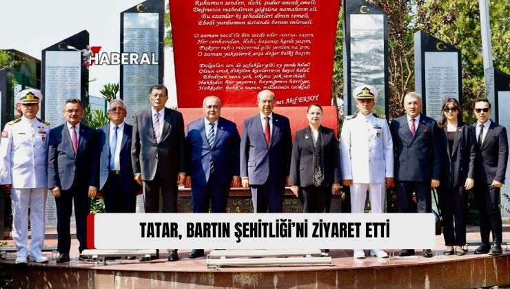 Cumhurbaşkanı Ersin Tatar, Bartın Şehitliği’ni Ziyaret Etti