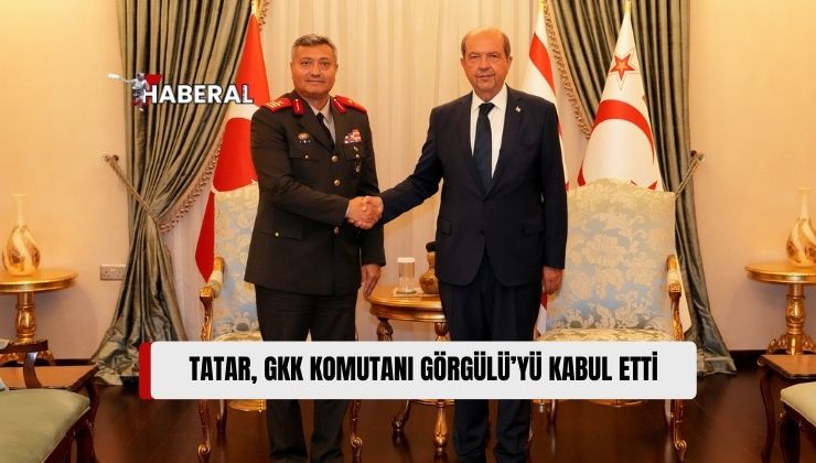 Cumhurbaşkanı Ersin Tatar, Göreve Yeni Atanan Güvenlik Kuvvetleri Komutanı Tuğgeneral İlker Görgülü’yü Kabul Etti