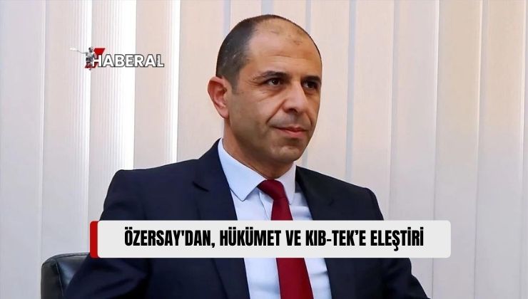 Halkın Partisi (HP) Genel Başkanı Kudret Özersay, Eleştiride Bulundu