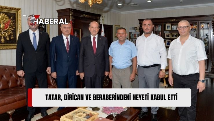 Cumhurbaşkanı Ersin Tatar, Türk Silahlı Kuvvetlerini Güçlendirme Vakfı Üyelerini Kabul Etti