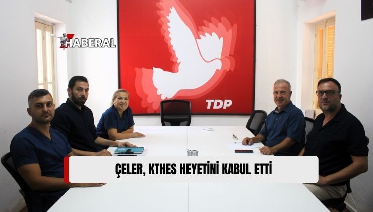 Toplumcu Demokrasi Partisi (TDP) Genel Başkanı Zeki Çeler, Kıbrıs Türk Hemşire ve Ebeler Sendikası (KTHES) Heyetini Kabul Etti