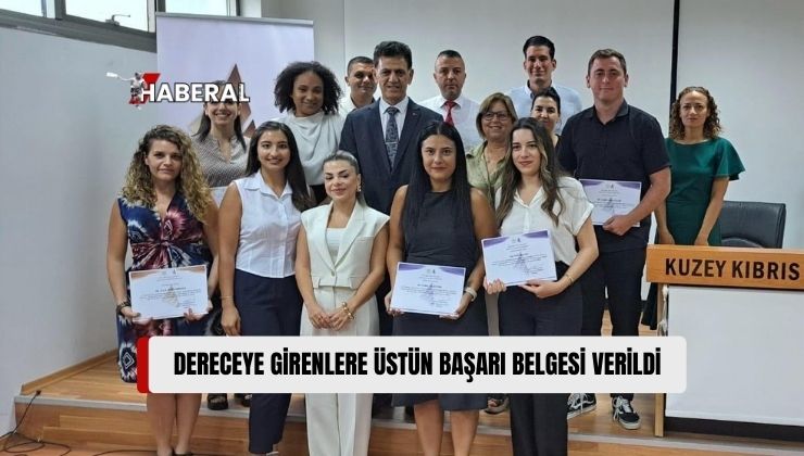 KHK Sınavlarında Dereceye Girenlere Üstün Başarı Belgesi Verildi