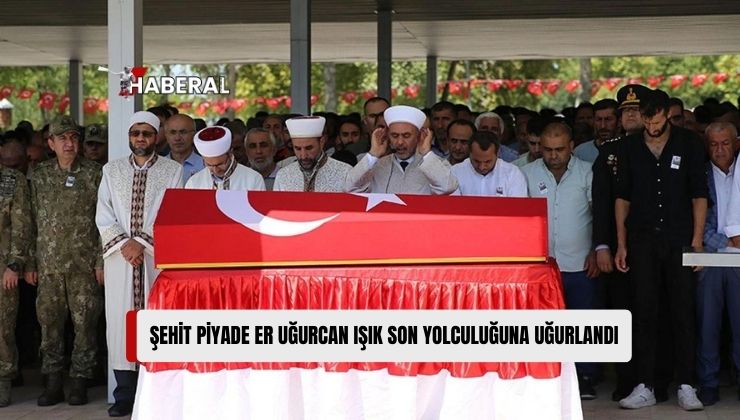 Güzelyurt – Akçay anayolunda Dün Yaşanan Trafik Kazasında Şehit Olan Piyade Er Uğurcan Son Yolculuğuna Uğurlandı