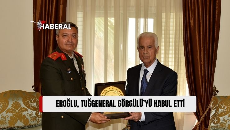 3’üncü Cumhurbaşkanı Derviş Eroğlu, Göreve Yeni Atanan Güvenlik Kuvvetleri Komutanı Tuğgeneral İlker Görgülü’yü Kabul Etti