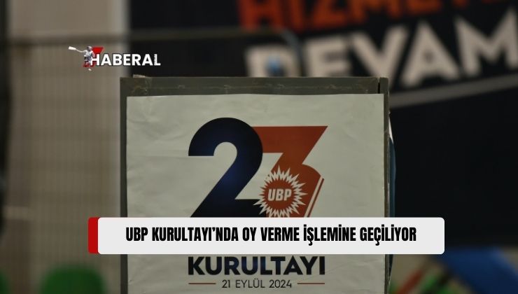 Ulusal Birlik Partisi (UBP) 23’üncü Olağan Kurultayı’nda Oy Verme İşlemine Geçiliyor