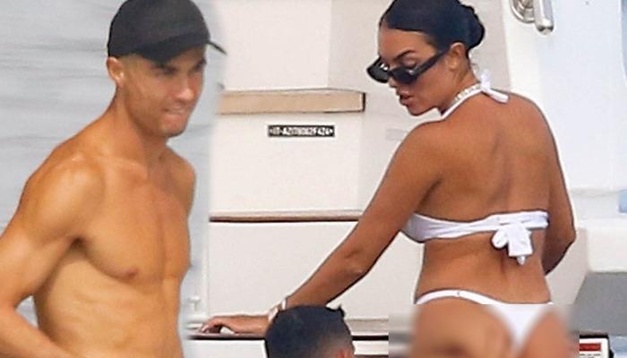 Ronaldo sevgilisi Georgina Rodriguez’in o haline dayanamadı! Tekne tatilinde keyif