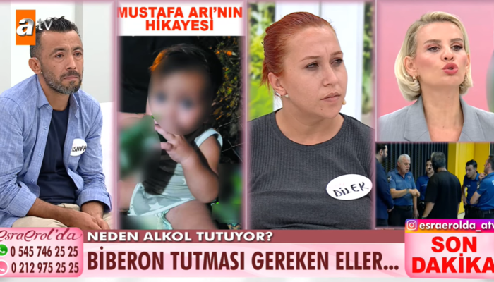 Esra Erol canlı yayınında gözaltı! Bebeğe uyuması için alkol içiren aile kan dondurdu… “Beni kocamdan kurtarın”