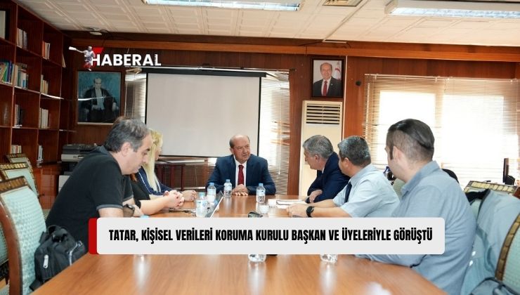 Cumhurbaşkanı Ersin Tatar, Kişisel Verileri Koruma Kurulu Başkanı Kaan Kutlay ve Kurul Üyeleri ile Bir Toplantı Yaptı