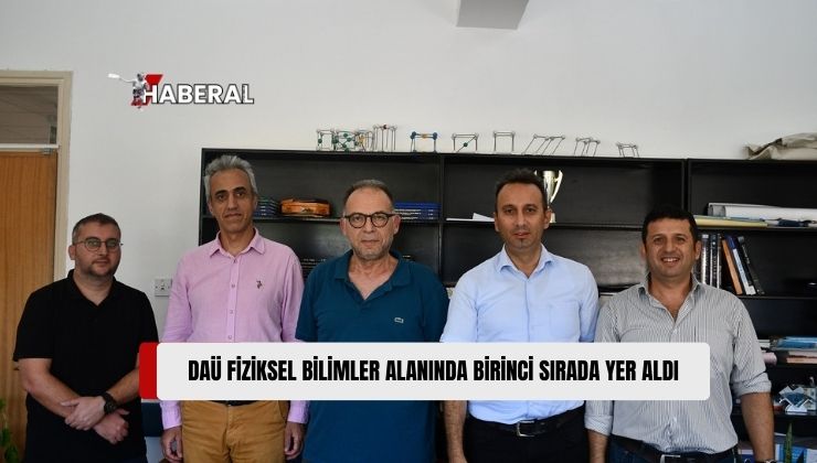 DAÜ Fiziksel Bilimler Alanında Yayımlanan Makaleler Sıralamasında Türkiye ve Ada’da Birinci Sırada