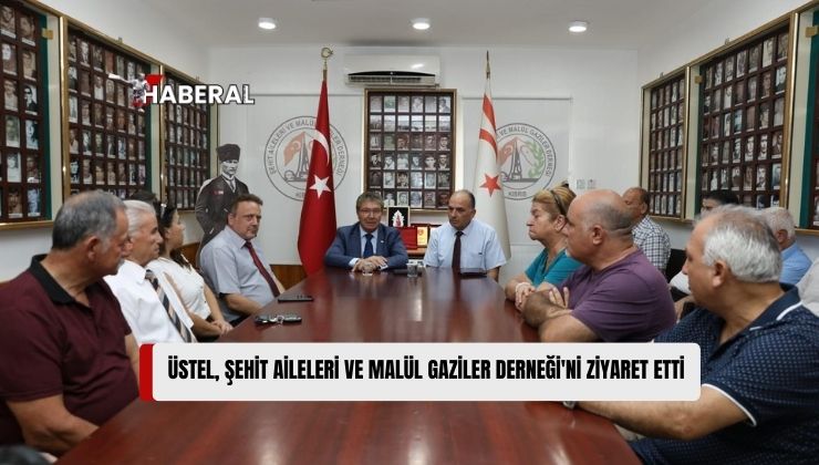 UBP Genel Başkanı, Başbakan Ünal Üstel, Şehit Aileleri ve Malül Gaziler Derneği’ni Ziyaret Etti