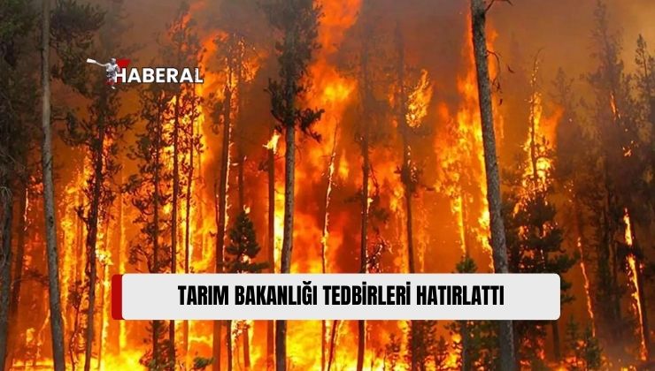 Tarım Bakanlığı, Ormanlarda Yüksek Yangın Riskinin Devam Ettiğini Kaydetti