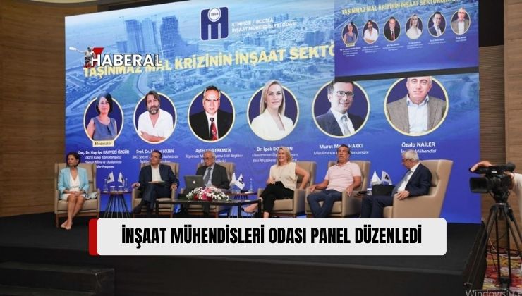 İMO, “Taşınmaz Mal Krizinin İnşaat Sektörüne Etkisi” Konulu Panel Düzenledi