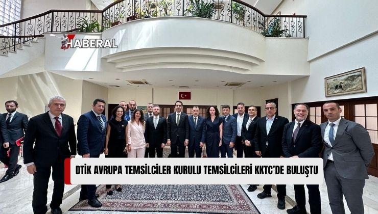 Dünya Türk İş Konseyi’nin (DTİK) Bazı Avrupa Ülkeleri Temsilcileri, KKTC Ülke Temsilcisi Rauf Denktaş’ın Ev Sahipliğinde, Lefkoşa’da Bir Araya Geldi