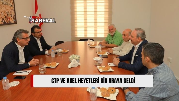 Cumhuriyetçi Türk Partisi (CTP), Güney Kıbrıs’ta Faaliyet Gösteren Emekçi Halkın İlerici Partisi (AKEL) ile Bir Araya Geldi