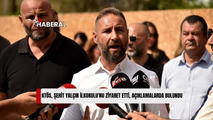 KTÖS, Eğitime Konteyner Sınıflarda Başlayan Şehit Yalçın İlkokulu’nu Ziyaret Etti