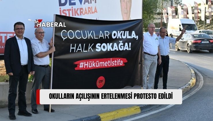 CTP, “Çocuklar Okula, Halk Sokağa, Hükümet İstifa” Sloganıyla Eylem Yaptı