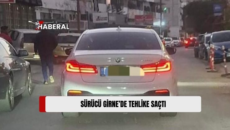 Girne’de Tehlikeli Sürüş Yapan Sürücüye 8 Bin 87 TL ve 20 Puan Ceza