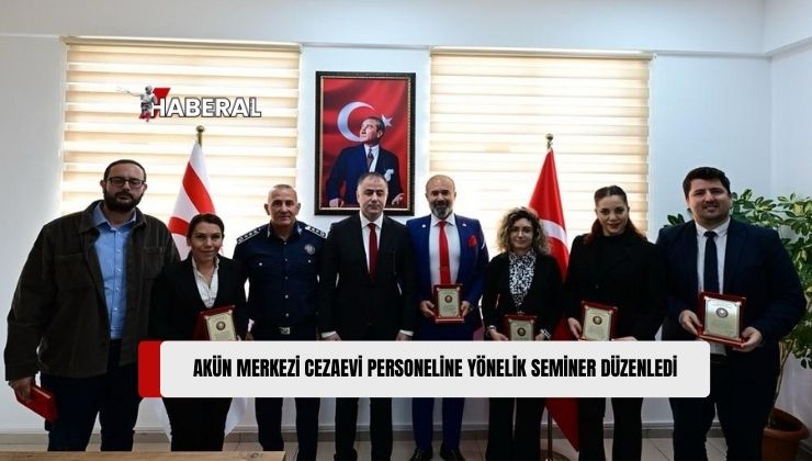 Akdeniz Karpaz Üniversitesi (AKÜN), Lefkoşa Merkezi Cezaevi’nde Gelişim Semineri Düzenledi