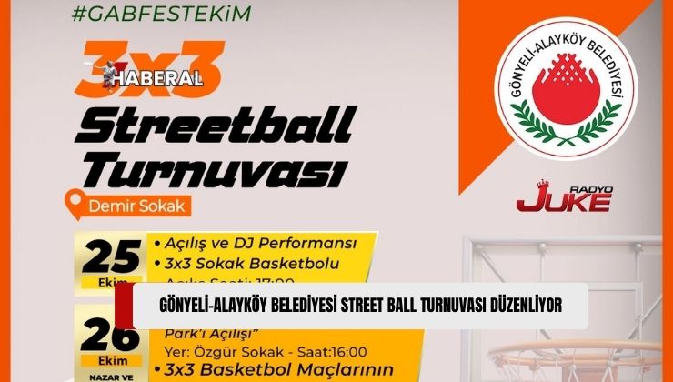 Gönyeli-Alayköy Belediyesi, 25-27 Ekim Tarihleri Arasında KKTC Basketbol Federasyonu ve Baf Türk Birliği İş Birliğiyle Street Ball Turnuvası Düzenliyor