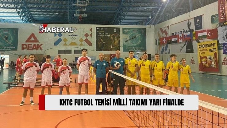 KKTC Futbol Tenisi Milli Takımı, Romanya’da 30’uncusu Düzenlenen “Futbol Tenisi Dünya Şampiyonası”nda Yarı Finale Yükseldi