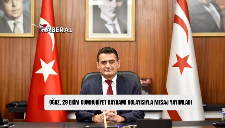 İçişleri Bakanı Dursun Oğuz, Türkiye Cumhuriyeti’nin 101’inci Kuruluş Yıl Dönümü Dolayısıyla Mesaj Yayımladı