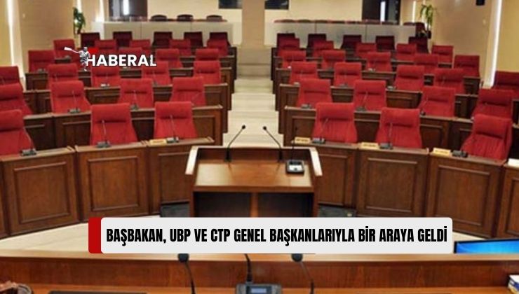 Başbakan ve UBP Genel Başkanı Üstel ile CTP Genel Başkanı Erhürman Meclis’te Bir Araya Geldi