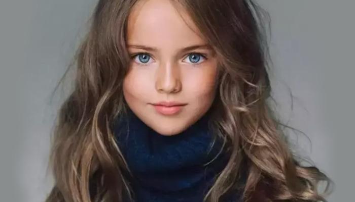 Kristina Pimenova son pozlarıyla dikkat çekti… ”Yaşayan en güzel kız çocuğu” seçilmişti!