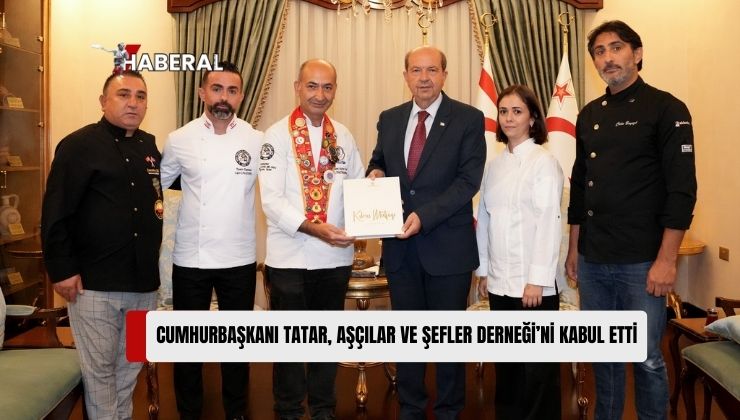 Cumhurbaşkanı Ersin Tatar, Kıbrıs Türk Aşçılar ve Şefler Derneği’nden Dernek Başkanı Zeki Zincirkıran’ın da Yer Aldığı Bir Heyeti Kabul Etti