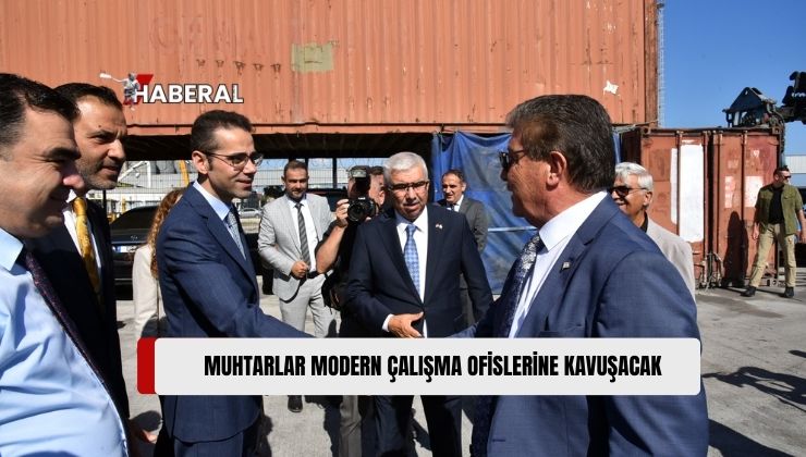 Muhtarlar Birliği ve Kuzey Kıbrıs Türk Kızılayı İçin Gönderilen 150 Adet Konteyner Başbakanlığa Teslim Edildi