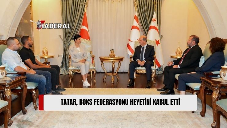 Cumhurbaşkanı Ersin Tatar, KKTC Boks Federasyonu Başkanı Pembe Dereci ve Yönetim Kurulu Üyelerini Kabul Etti