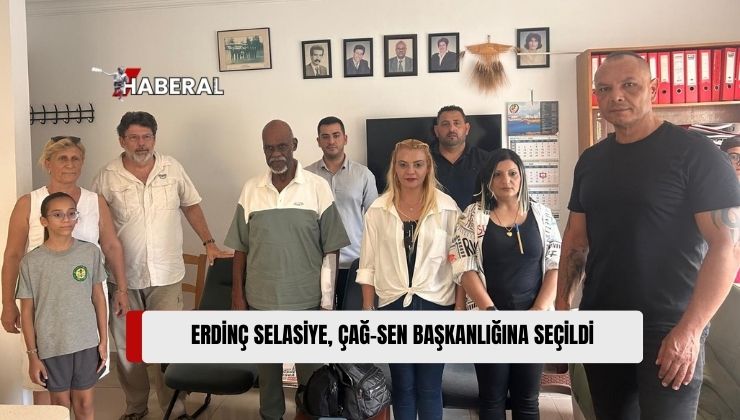 Kıbrıs Türk Devlet Çalışanları Sendikası’nın (Çağ-Sen) XI. Olağan Genel Kurulu’nda, Sendika Başkanlığına Erdinç Selasiye Seçildi