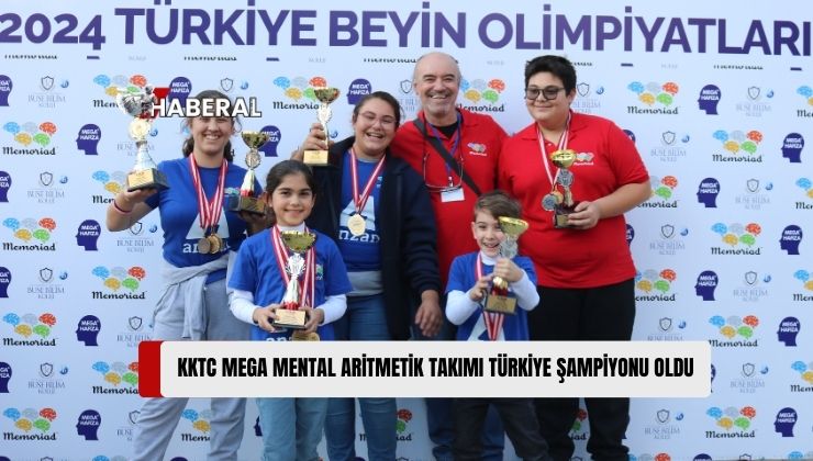 KKTC “2024 Memoriad 9. Türkiye Mental Aritmetik Şampiyonasında” Şampiyon Oldu