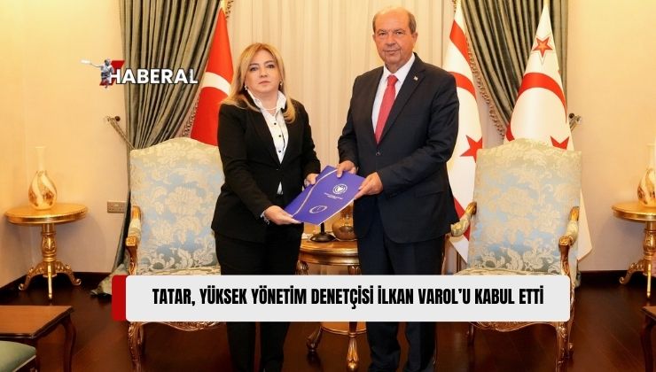 Cumhurbaşkanı Ersin Tatar, Yüksek Yönetim Denetçisi (Ombudsman) İlkan Varol’u Kabul Etti