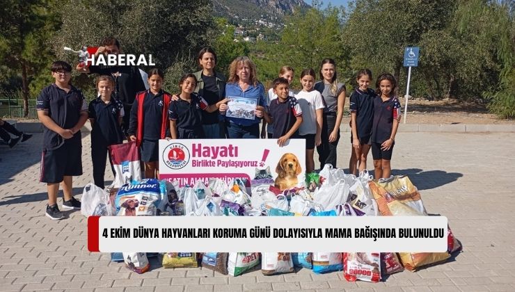 4 Ekim Dünya Hayvanları Koruma Günü: Öğrenciler ile Lions Kulüplerinden Girne Belediyesi Hayvan Barınağına Ziyaret