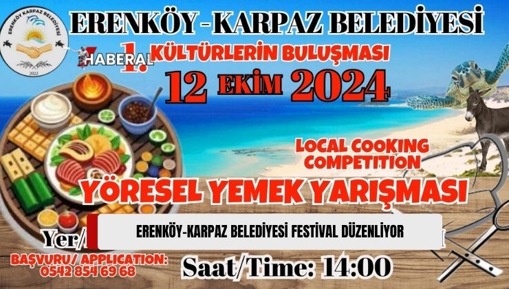 1. Kültürlerin Buluşması Festivali Cumartesi Dipkarpaz Köy Meydanında Yapılacak