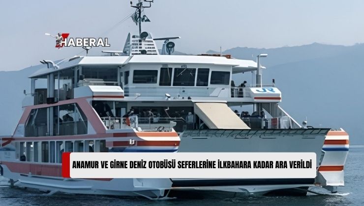 ANTSO Denizcilik, Anamur ve Girne Deniz Otobüsü Seferlerine ilkbahara Kadar Ara Verildiğini Duyurdu