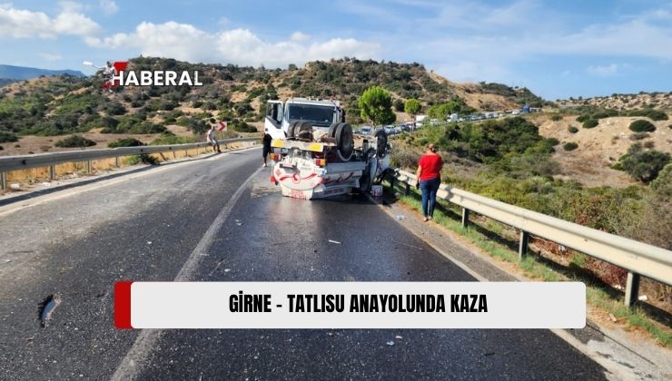 Girne-Tatlısu Anayolu’nun Alagadi 2 Mevkiinde Bu Sabah 10.30 Sıralarında Meydana Gelen Trafik Kazasında 3 kişi Yaralandı