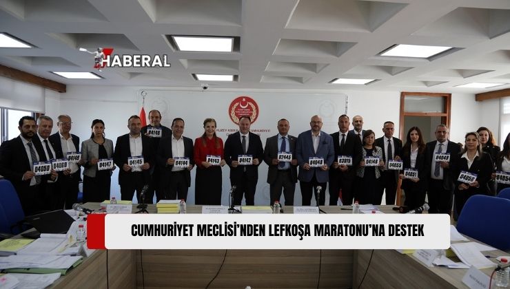 Meclis Başkanı Ziya Öztürkler ile Cumhuriyet Meclisi Ekonomi, Maliye, Bütçe ve Plan Komitesi Üyeleri Ülker Lefkoşa Maratonu’na Kayıt Yaptırdı