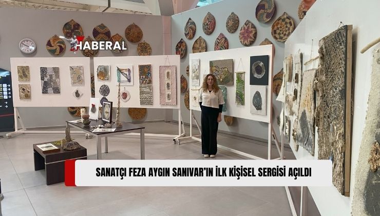 Feza Aygın Sanıvar’ın “Doğadan Kağıda” Sergisi Ercan Havalimanı’nda Açıldı