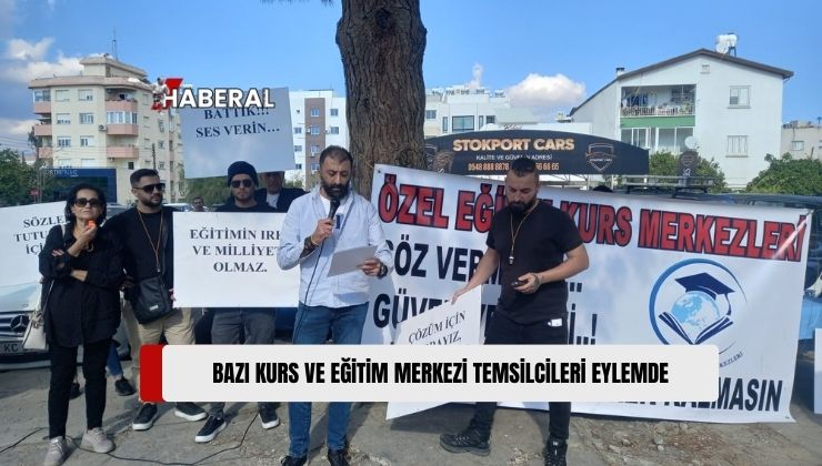 Bazı Özel Kurs ve Eğitim Merkezi Temsilcileri, Başbakanlık Önünde Eylem Düzenledi