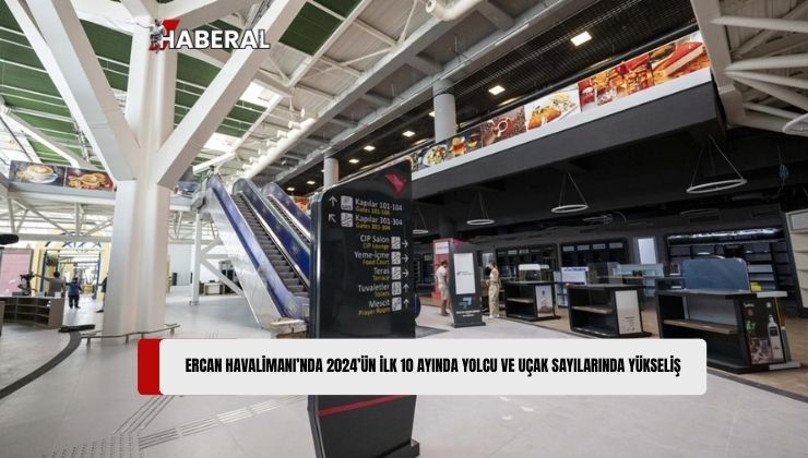 Ercan Havalimanı’nda Yolcu Sayısı Yüzde 20.49, Uçak Sayısı 13.23 Arttı